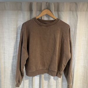 GAP Brown Crewneck Sweatshirt - Relaxed Fit